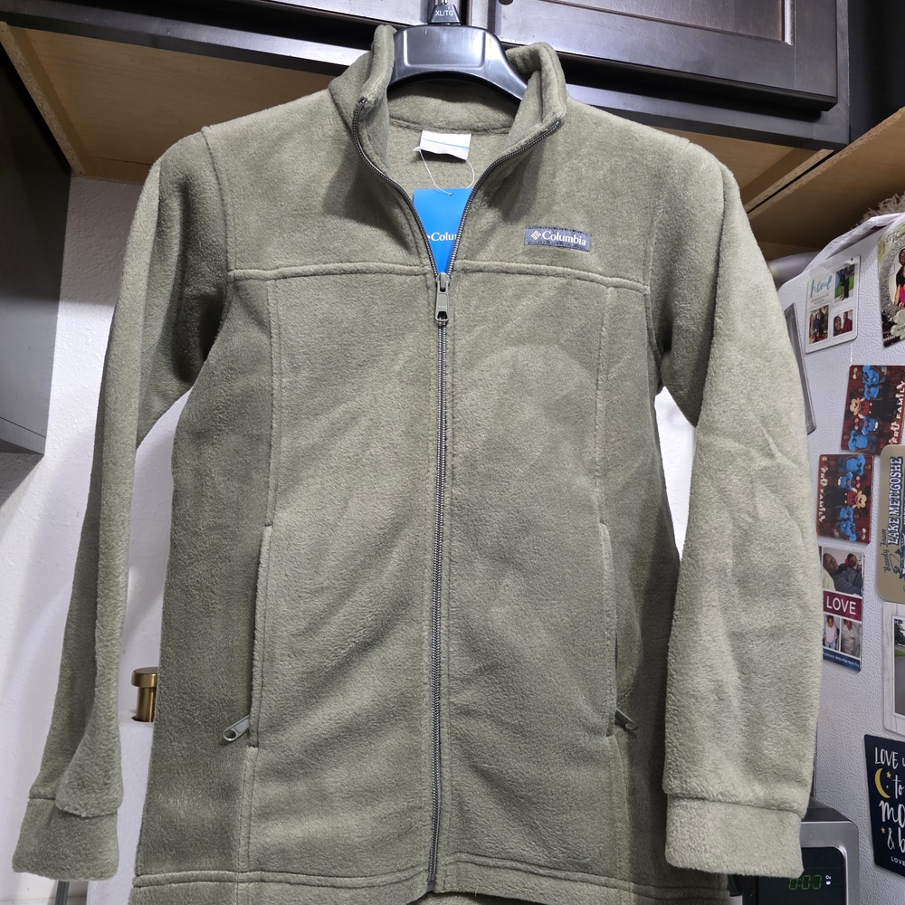 Columbia Olive Green Fleece Jacket Little Boy Medium